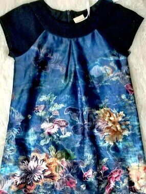 NWT Girls Floral Designer Short-sleeve Dress by Jottum Size 3T